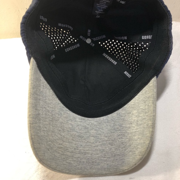 Gong Show Hockey apparel one size cap hat Faux suede blue/grey - Picture 6 of 9